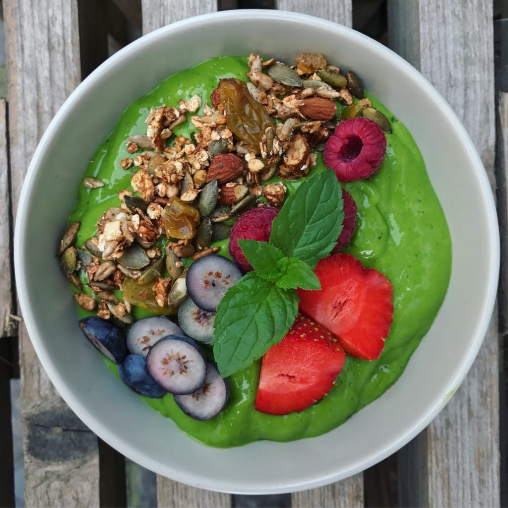 grøn smoothiebowl