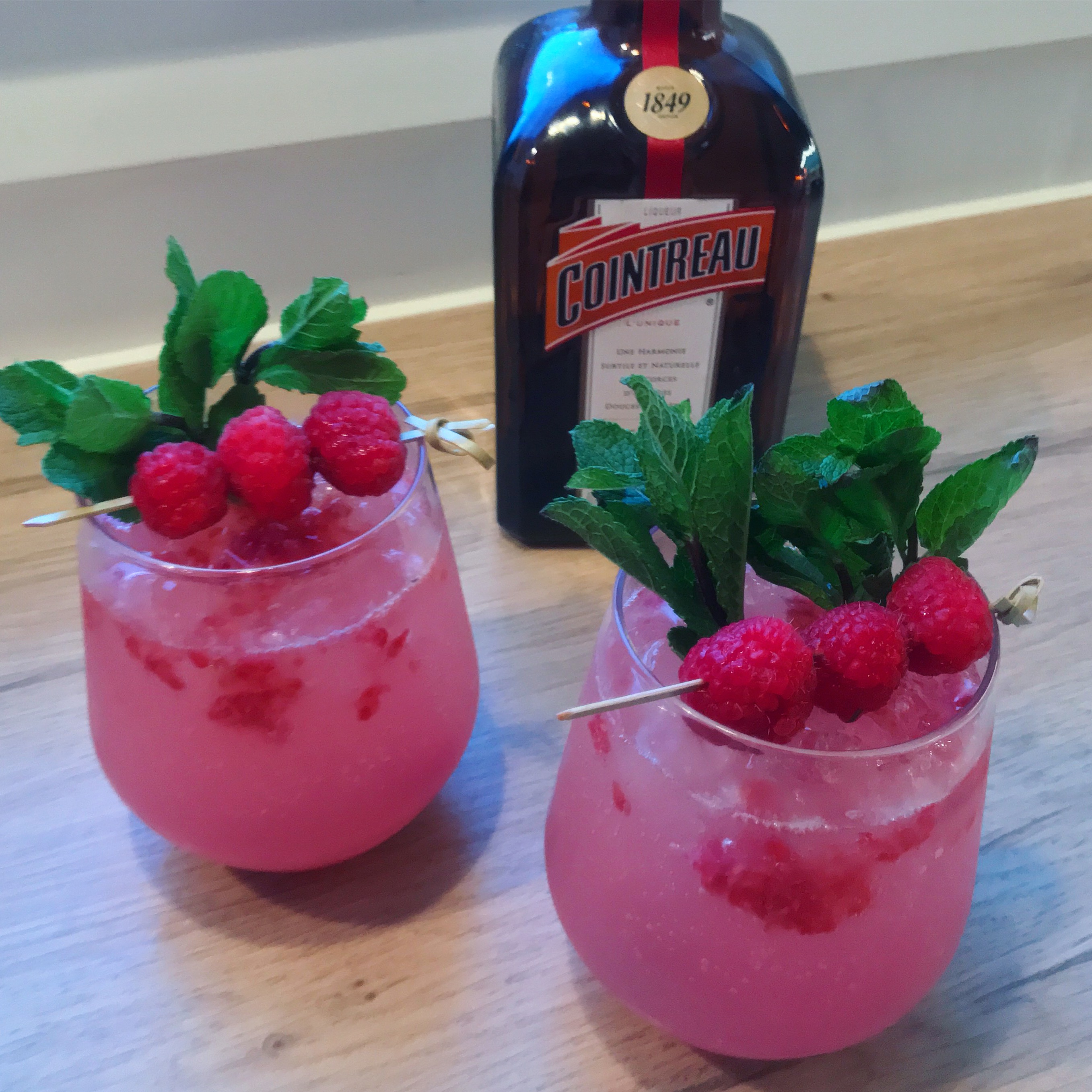 Hindbær cocktail