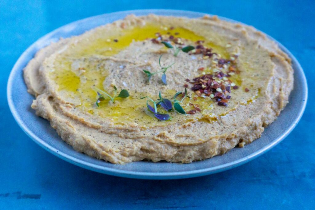 sød kartoffel hummus