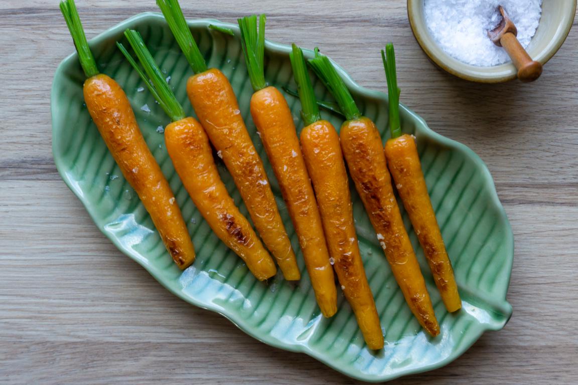Stegte gulerødder