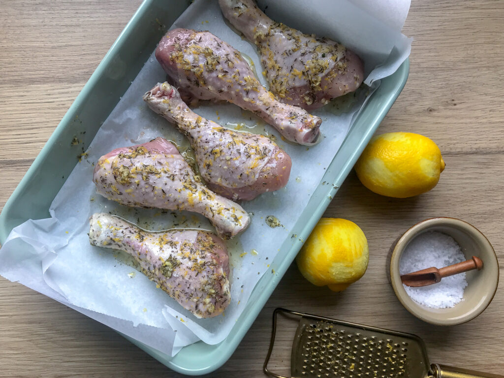 Kyllinglår med citron og timian