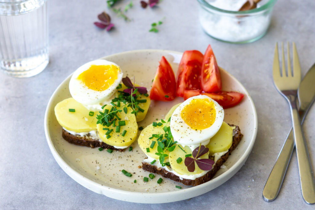 Kartoffelmad med æg