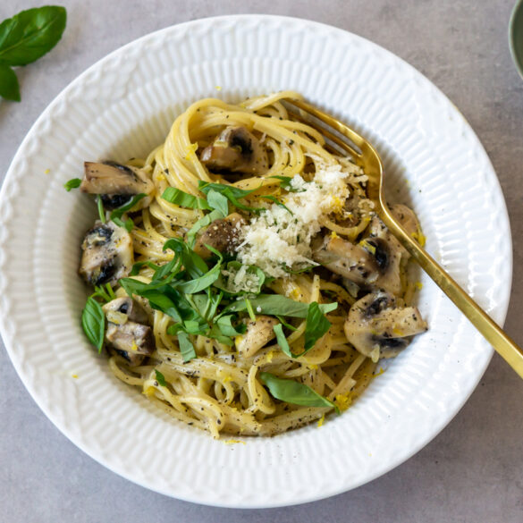 Pasta med svampe og citron-1 Pasta med svampe og citron