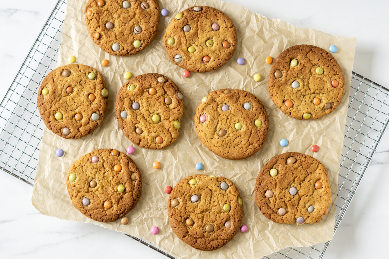 Cookies med smarties