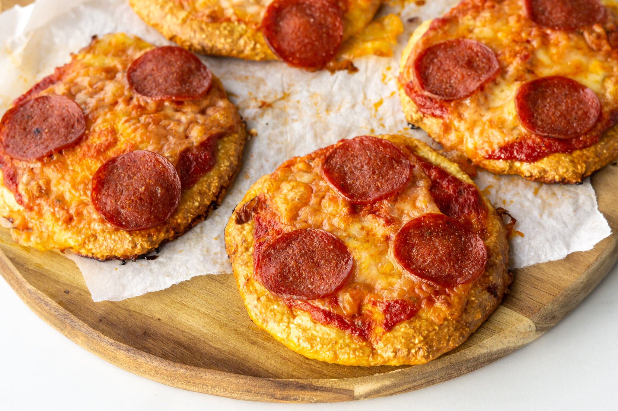 Mini protein pizza med pepperoni