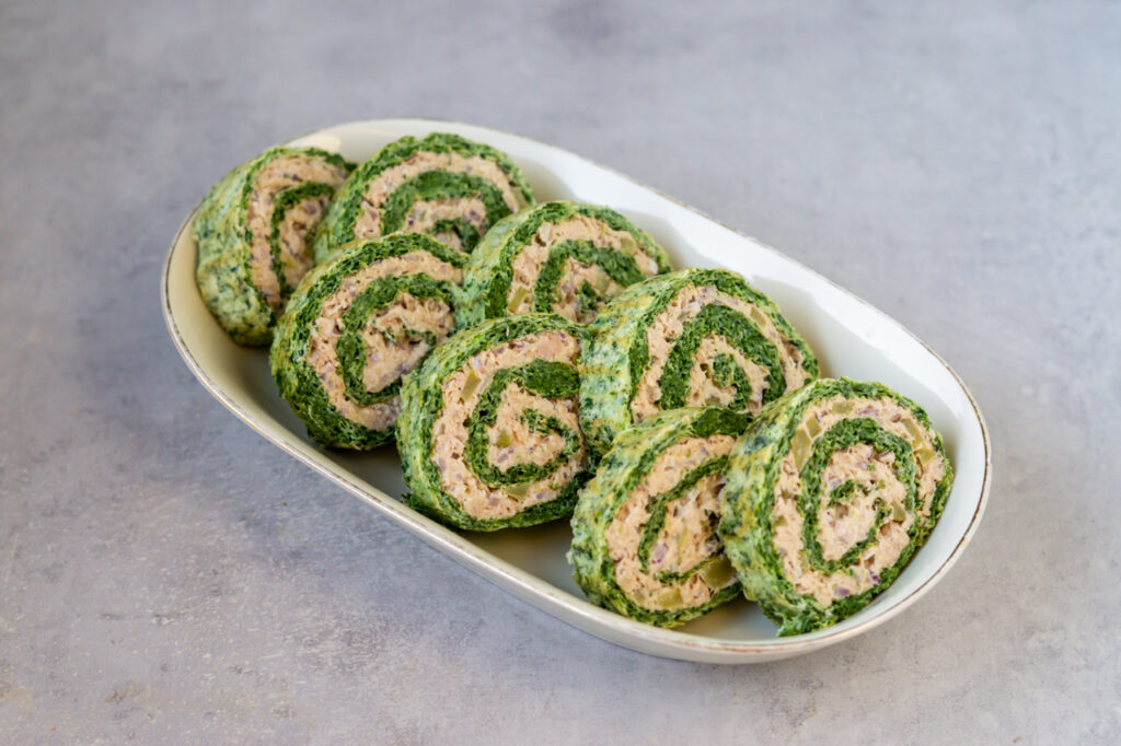 Spinatroulade med tun
